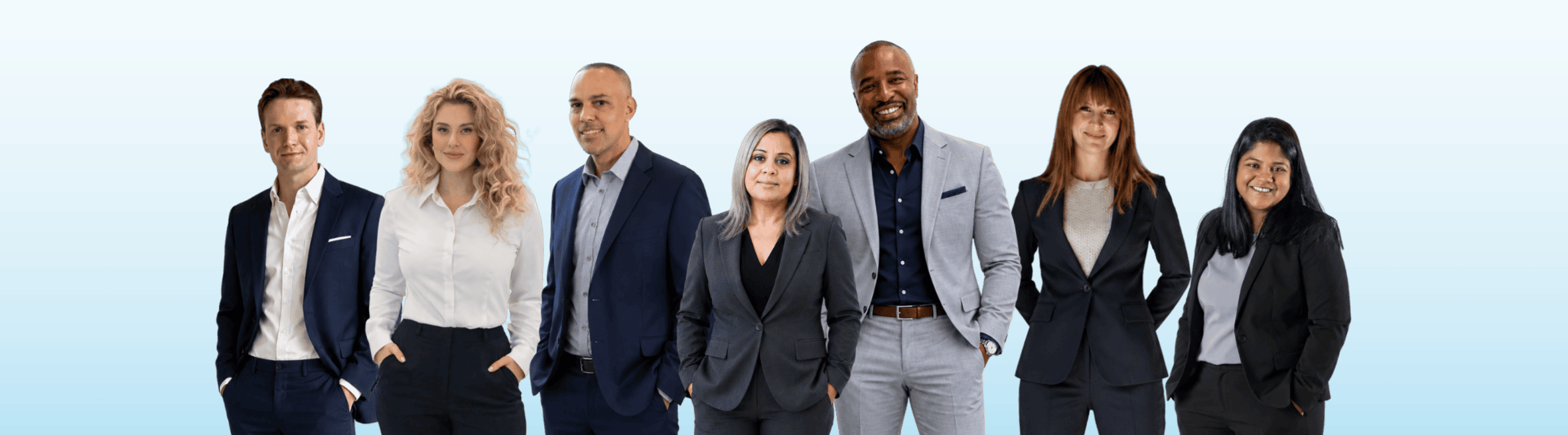 Diverse real estate team for investing and property management.
