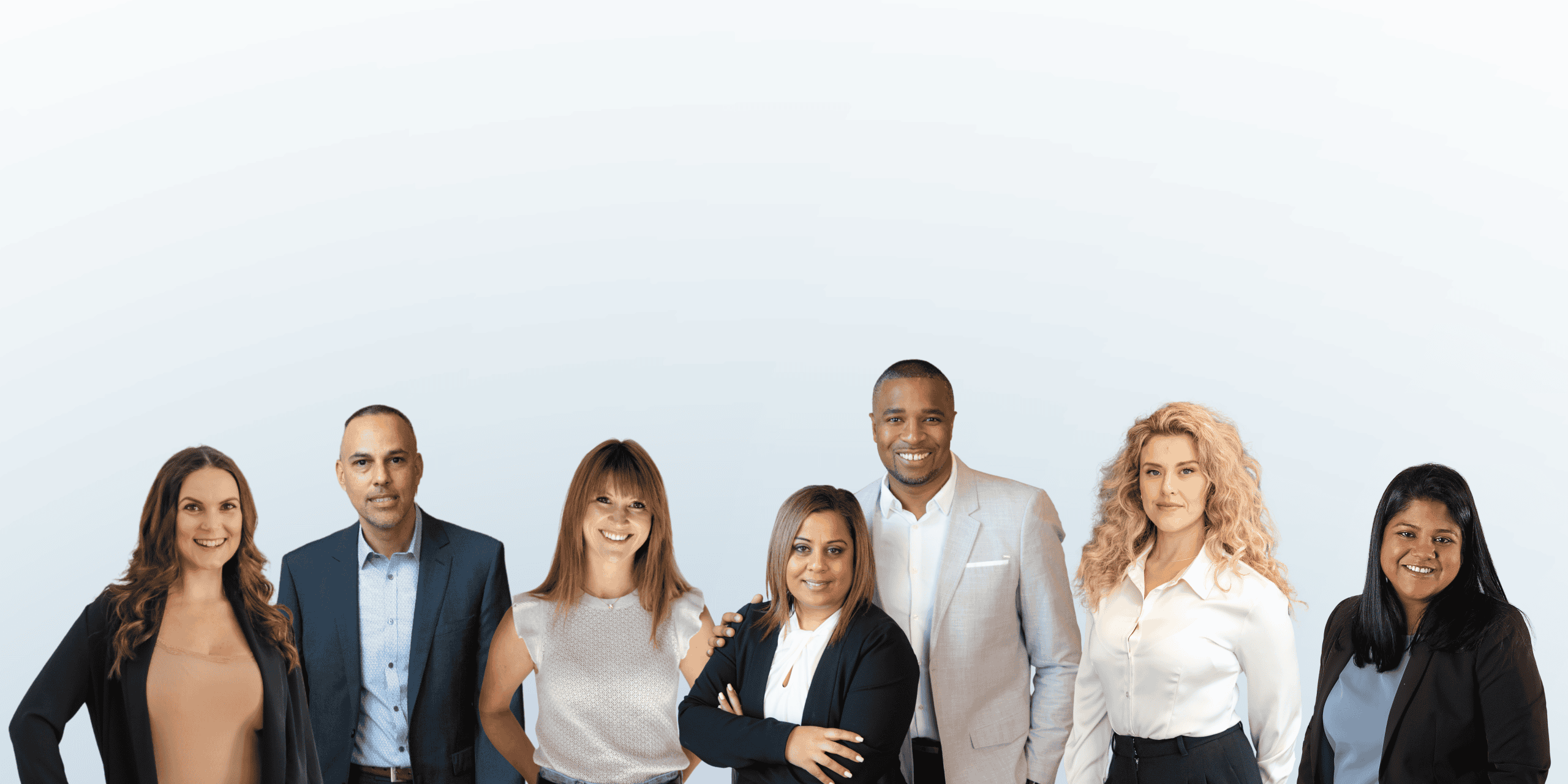 Diverse team of professionals discussing real estate investments.
